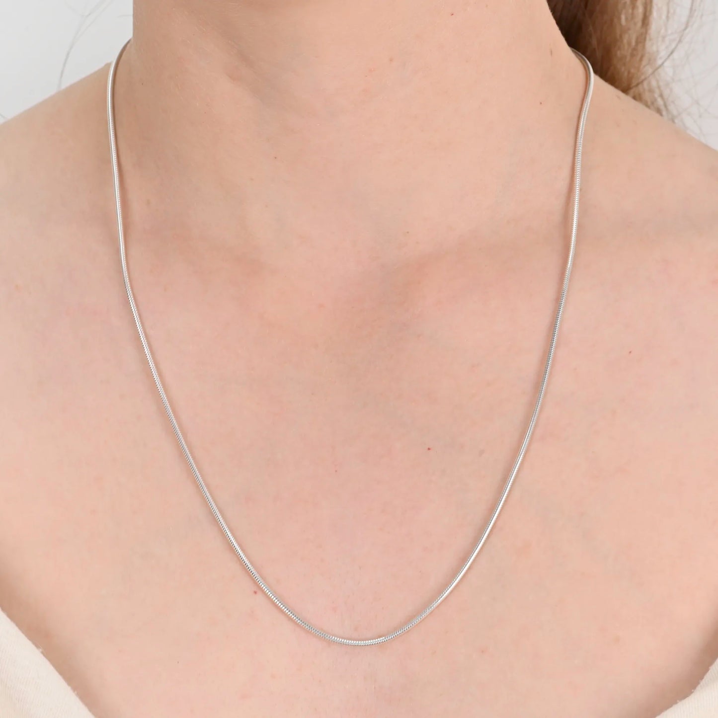 silver chain snake chain 1 9mm