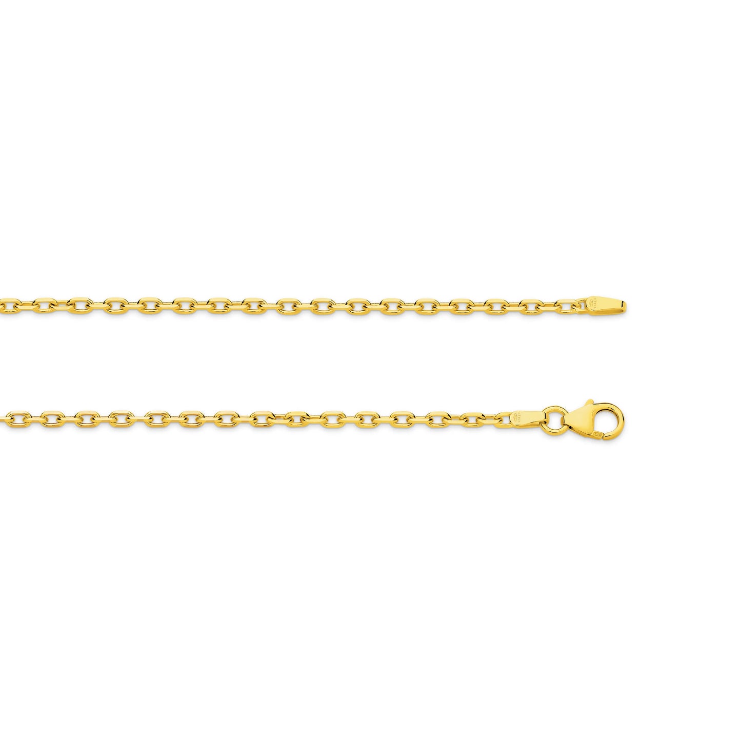 Diamond Cut Gold Anchor Chain 2.2mm