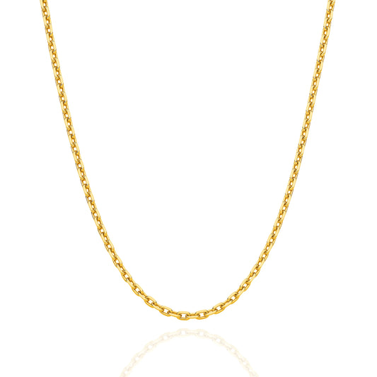 Diamond Cut Gold Anchor Chain 2.5mm