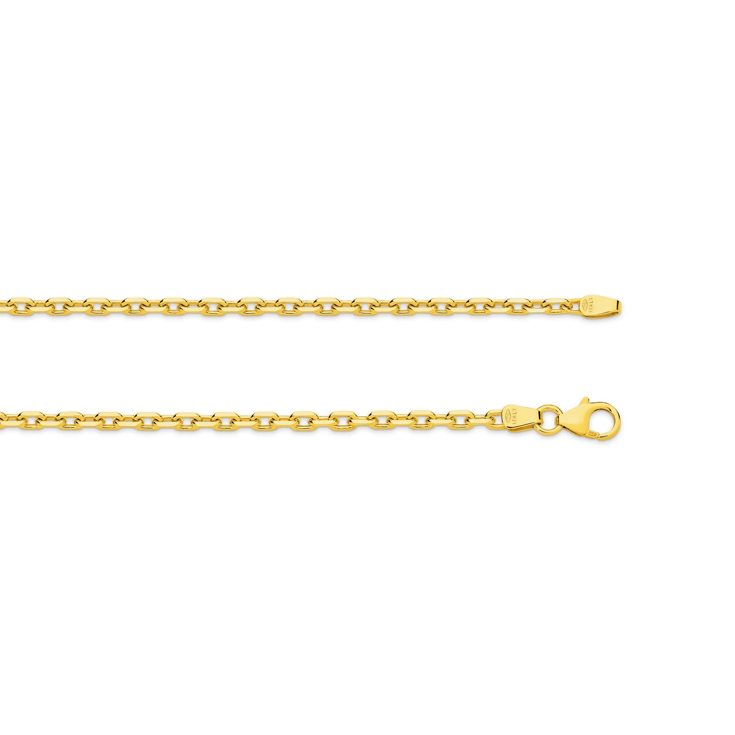 Diamond Cut Gold Anchor Chain 2.5mm