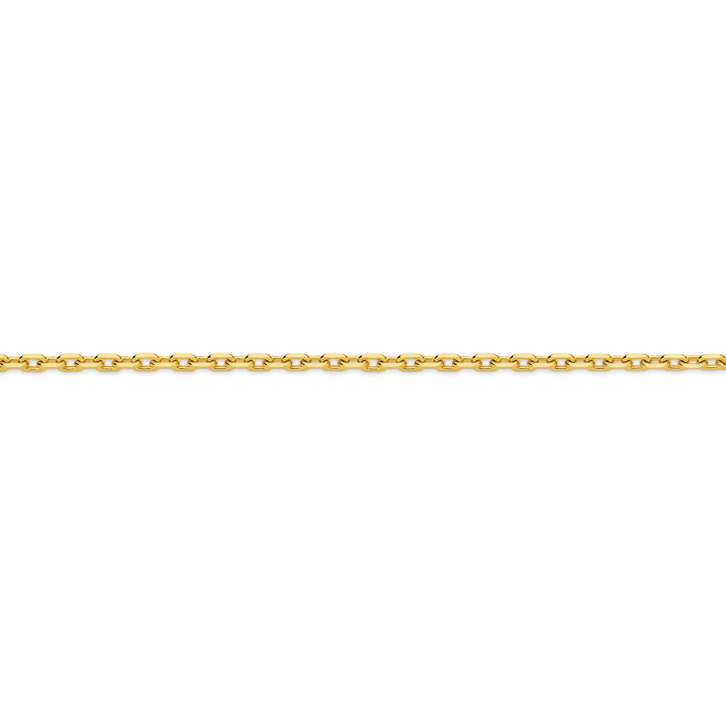 Diamond Cut Gold Anchor Chain 2.5mm