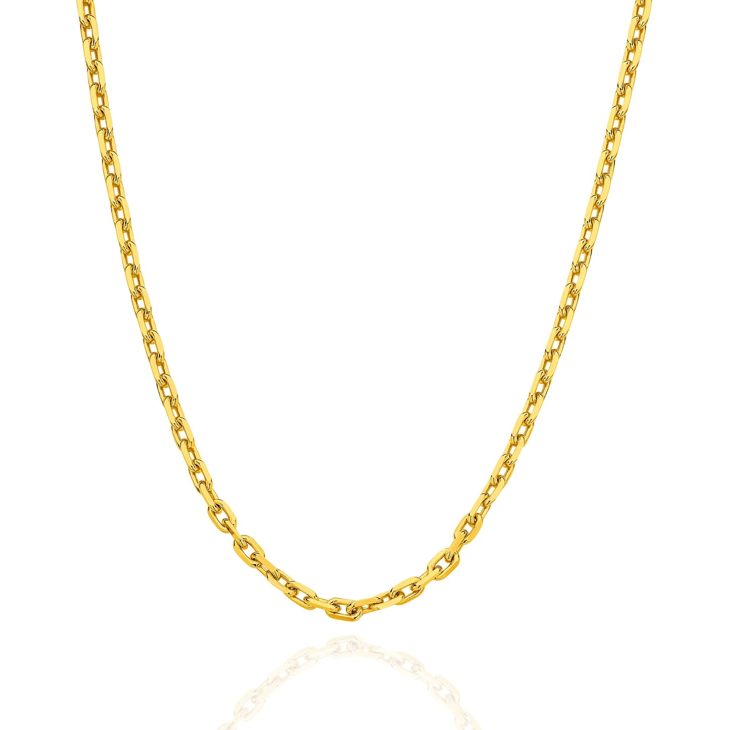 Diamond Cut Gold Anchor Chain 3.6mm