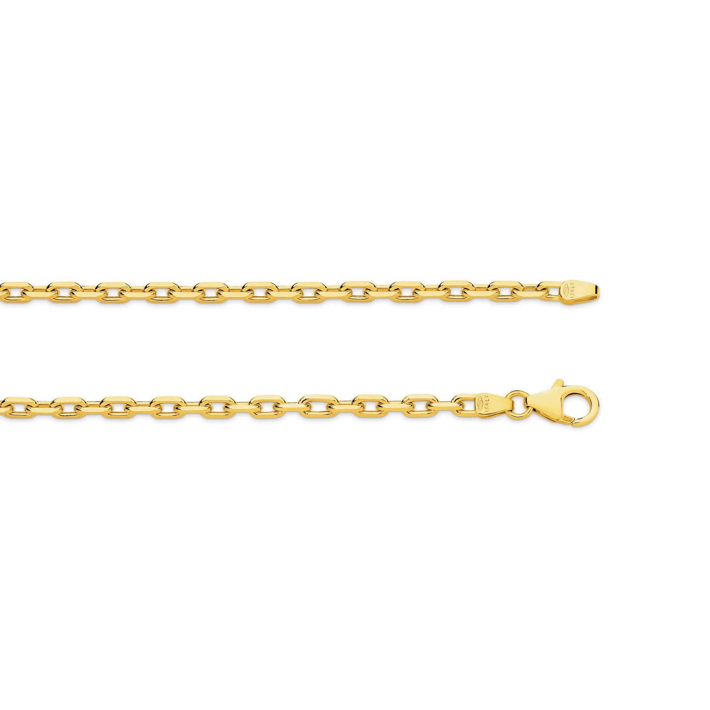 Diamond Cut Gold Anchor Chain 3mm