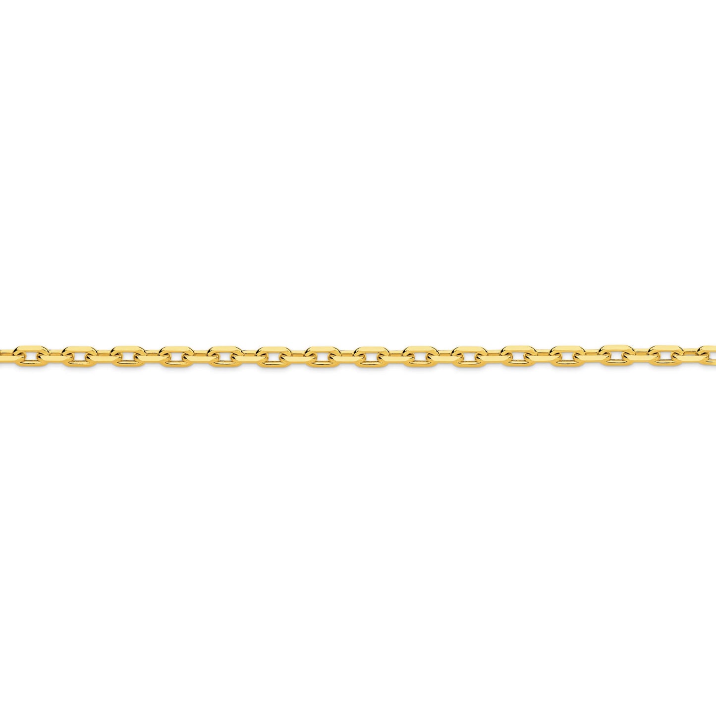 Diamond Cut Gold Anchor Chain 3mm