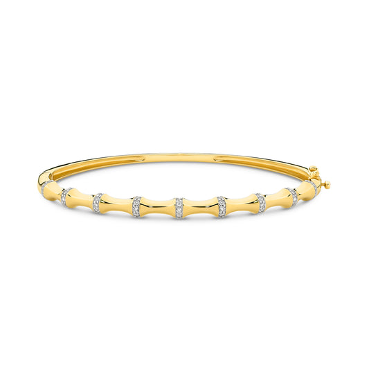 Bangle 0.34ct Solid Yellow Gold — main view