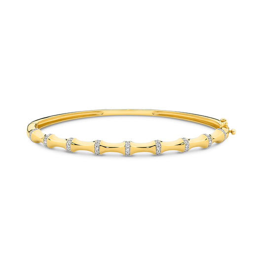 Bangle 0.34ct Solid Yellow Gold — main view
