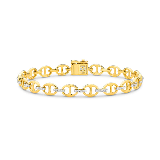 Bracelet 0.5ct Solid Yellow Gold — main view