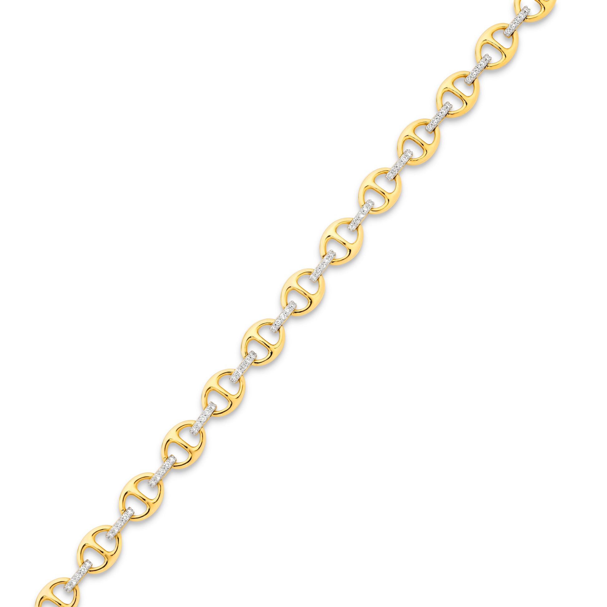 Bracelet 0.5ct Solid Yellow Gold — top view