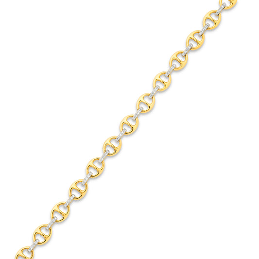Bracelet 0.5ct Solid Yellow Gold — top view
