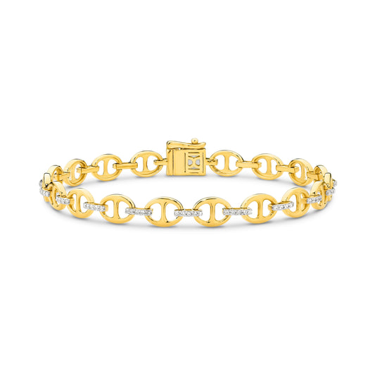 Bracelet 0.5ct Solid Yellow Gold — main view