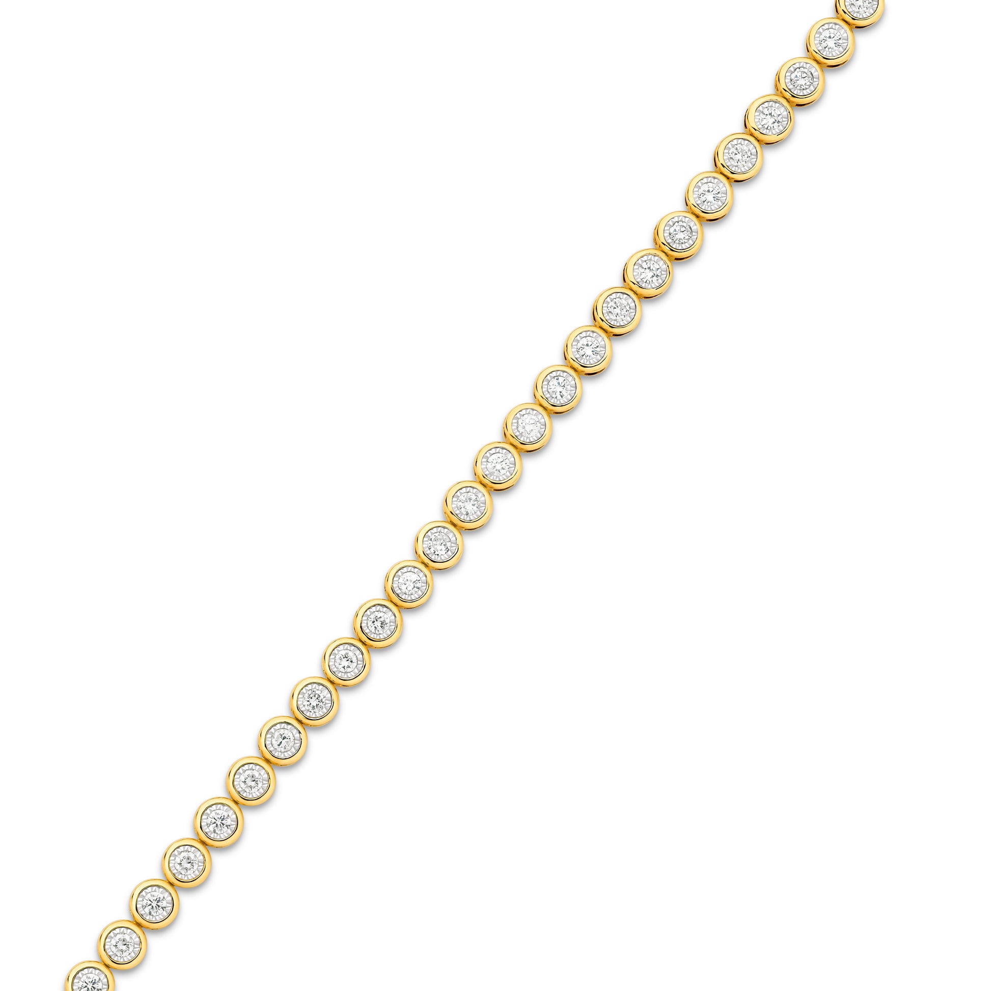 Bracelet 1.7ct Solid Yellow Gold — top view