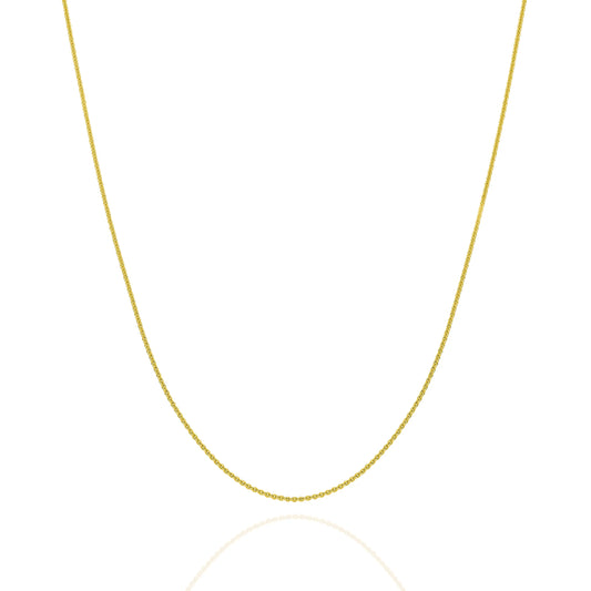 Gold Cable Chain 0.9mm Yellow Gold