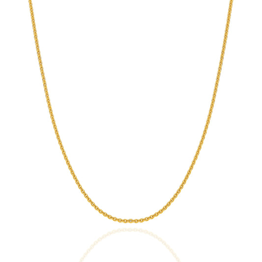 Gold Cable Chain 1.6mm Yellow Gold