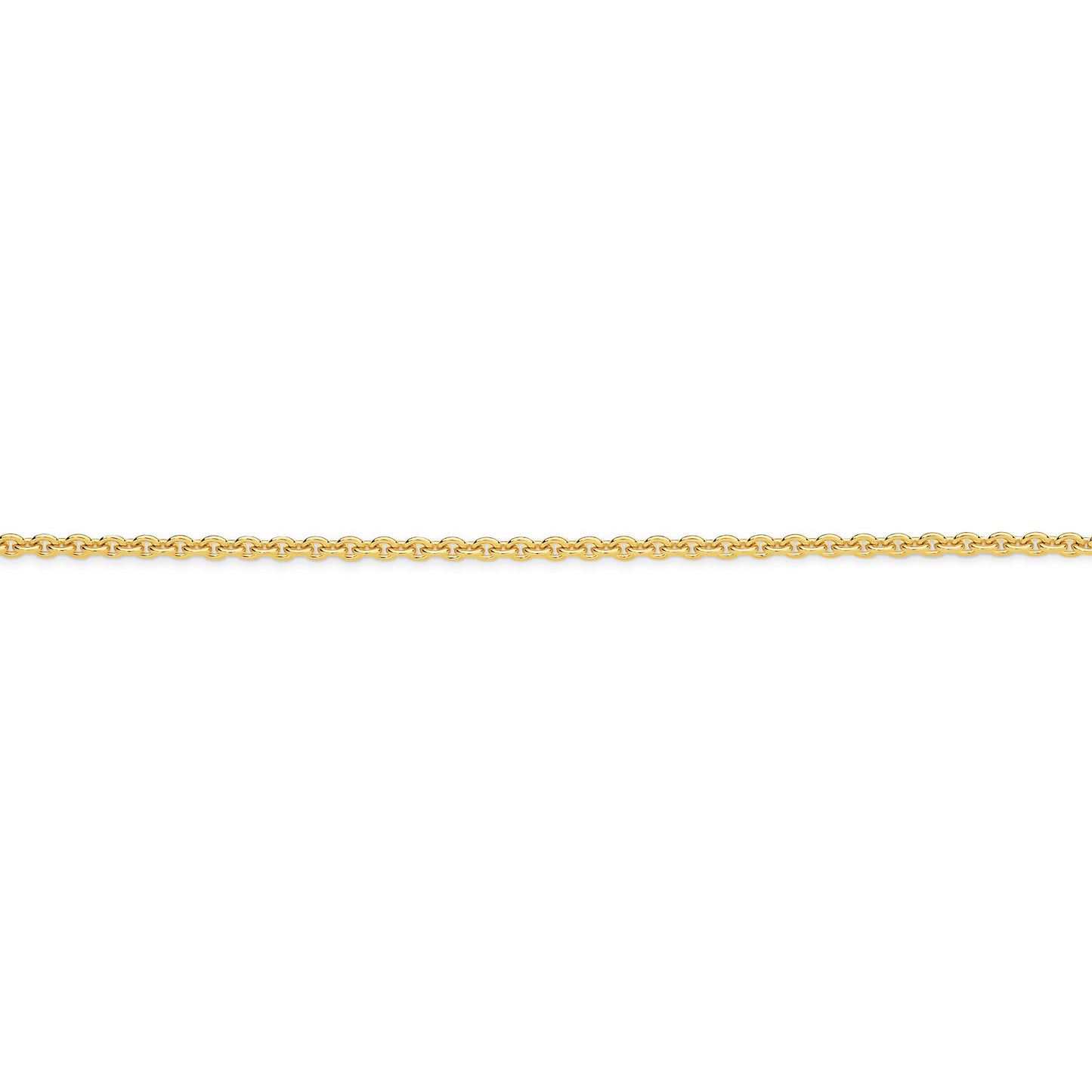 Gold Cable Chain 2.3mm Yellow Gold