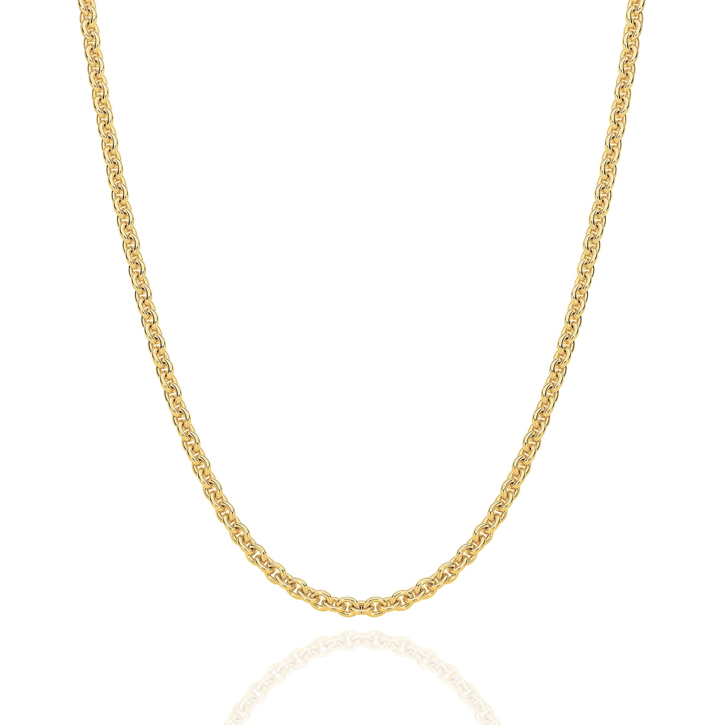 Gold Cable Chain 3mm Yellow Gold