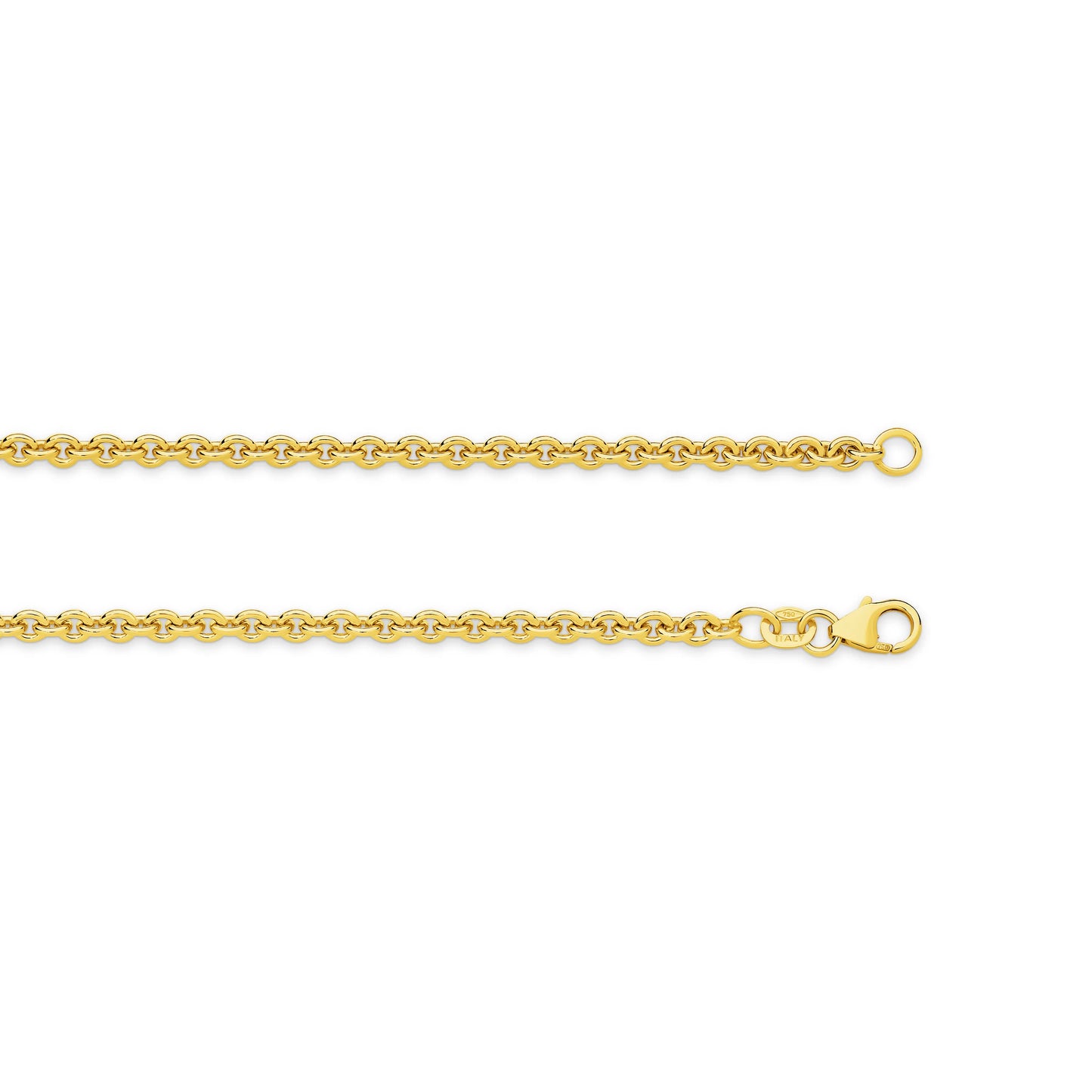 Gold Cable Chain 3mm Yellow Gold