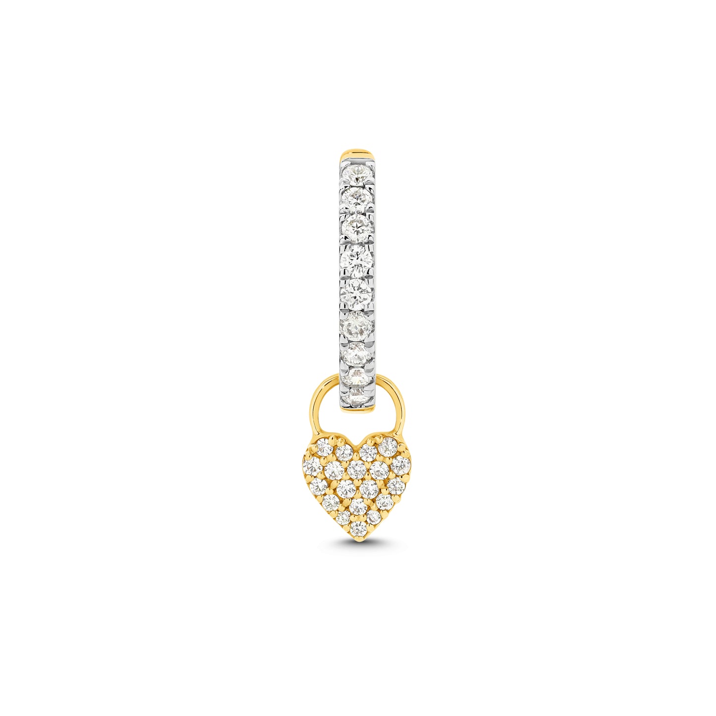 Charm 0.09ct Solid Yellow Gold — top view