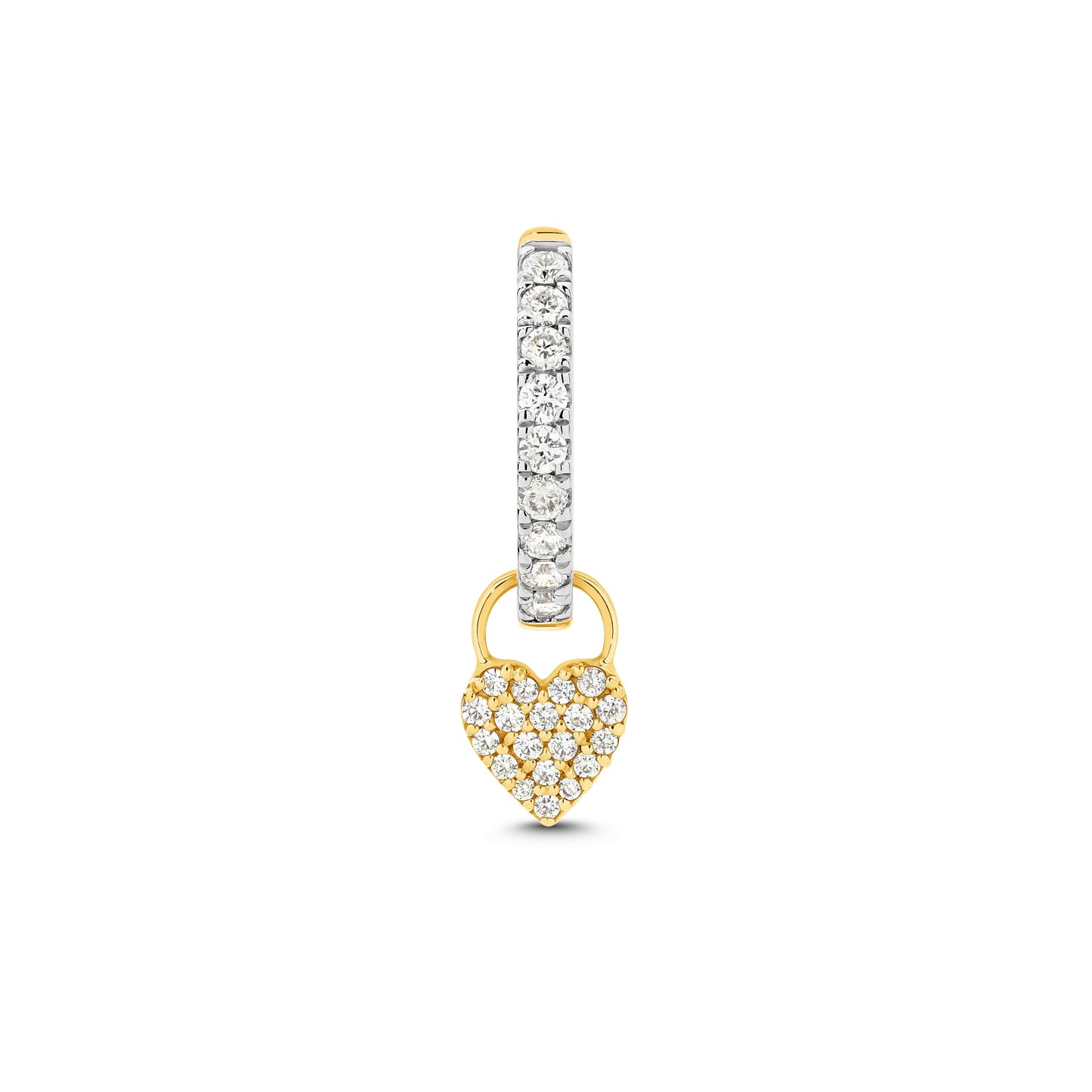 Charm 0.09ct Solid Yellow Gold — top view