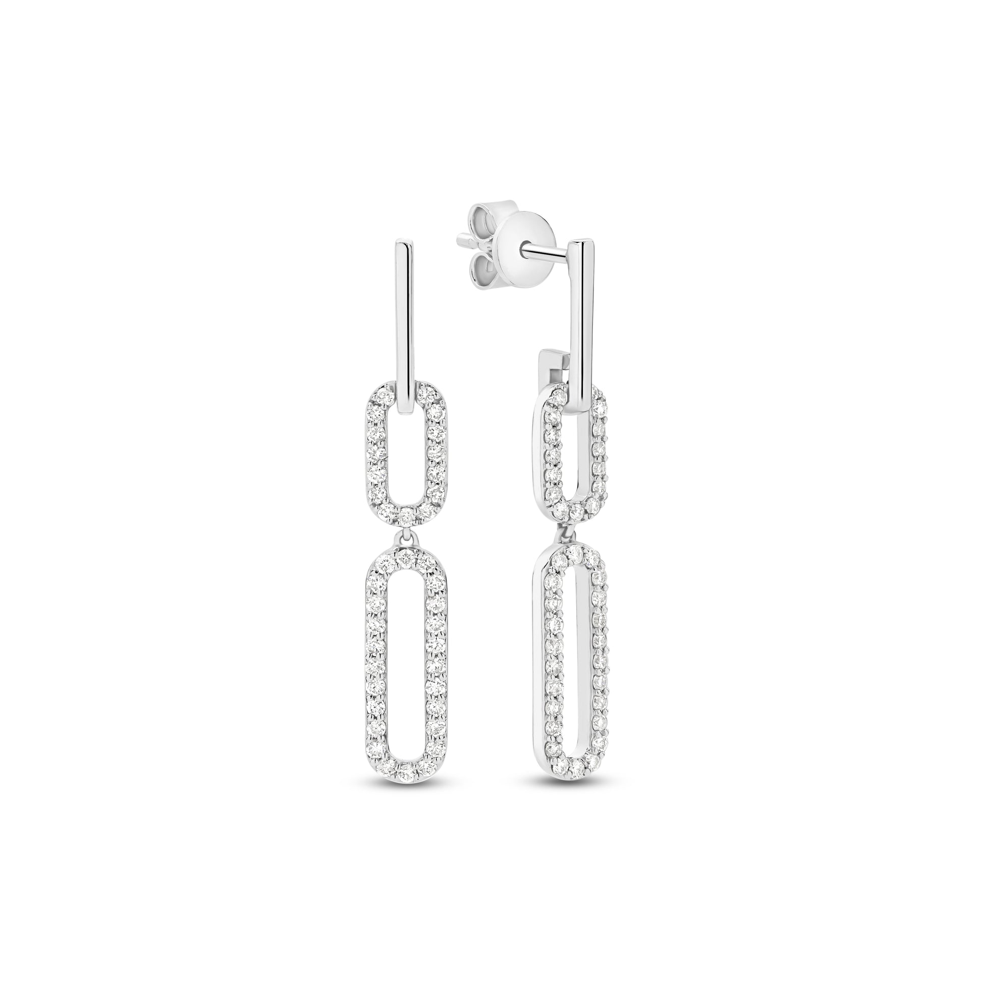Drop Earrings 0.43ct Solid Gold — main view