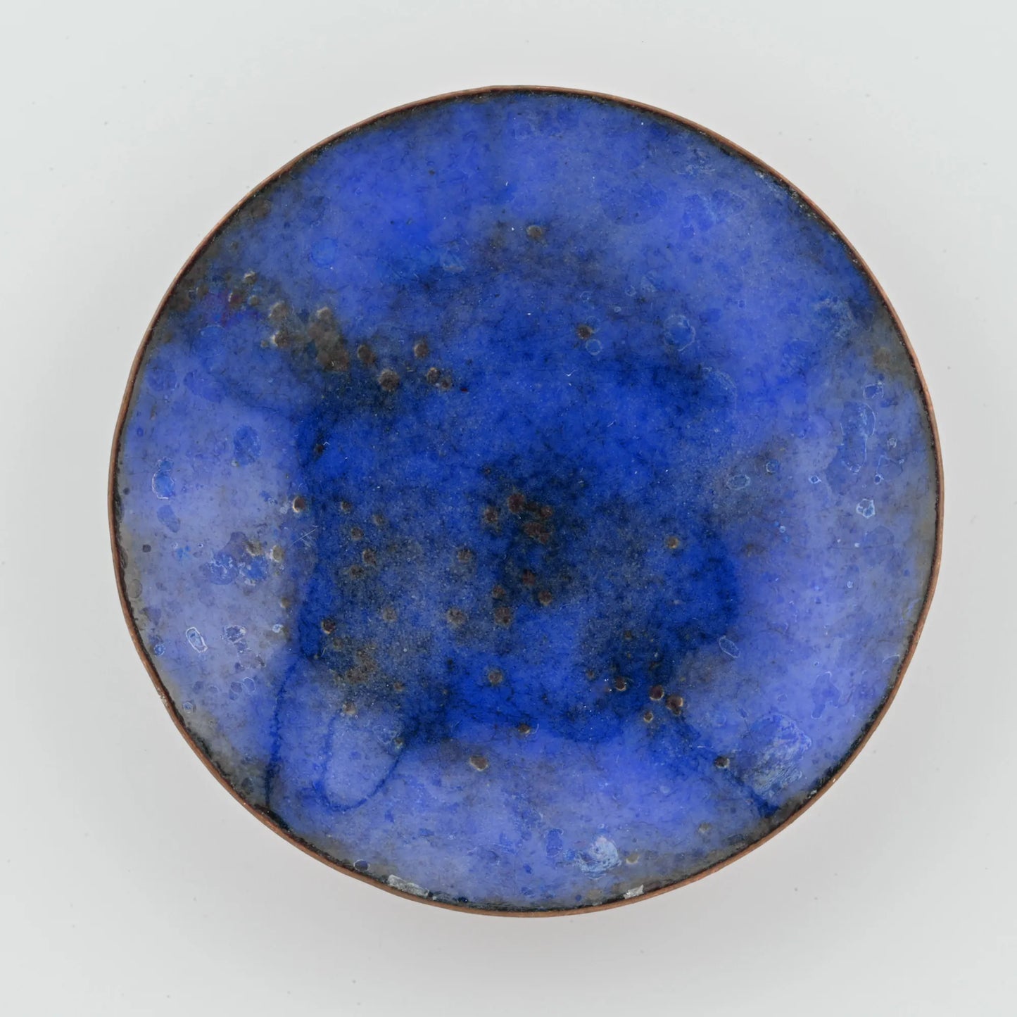 Enameled Copper Bowl "Lapis"