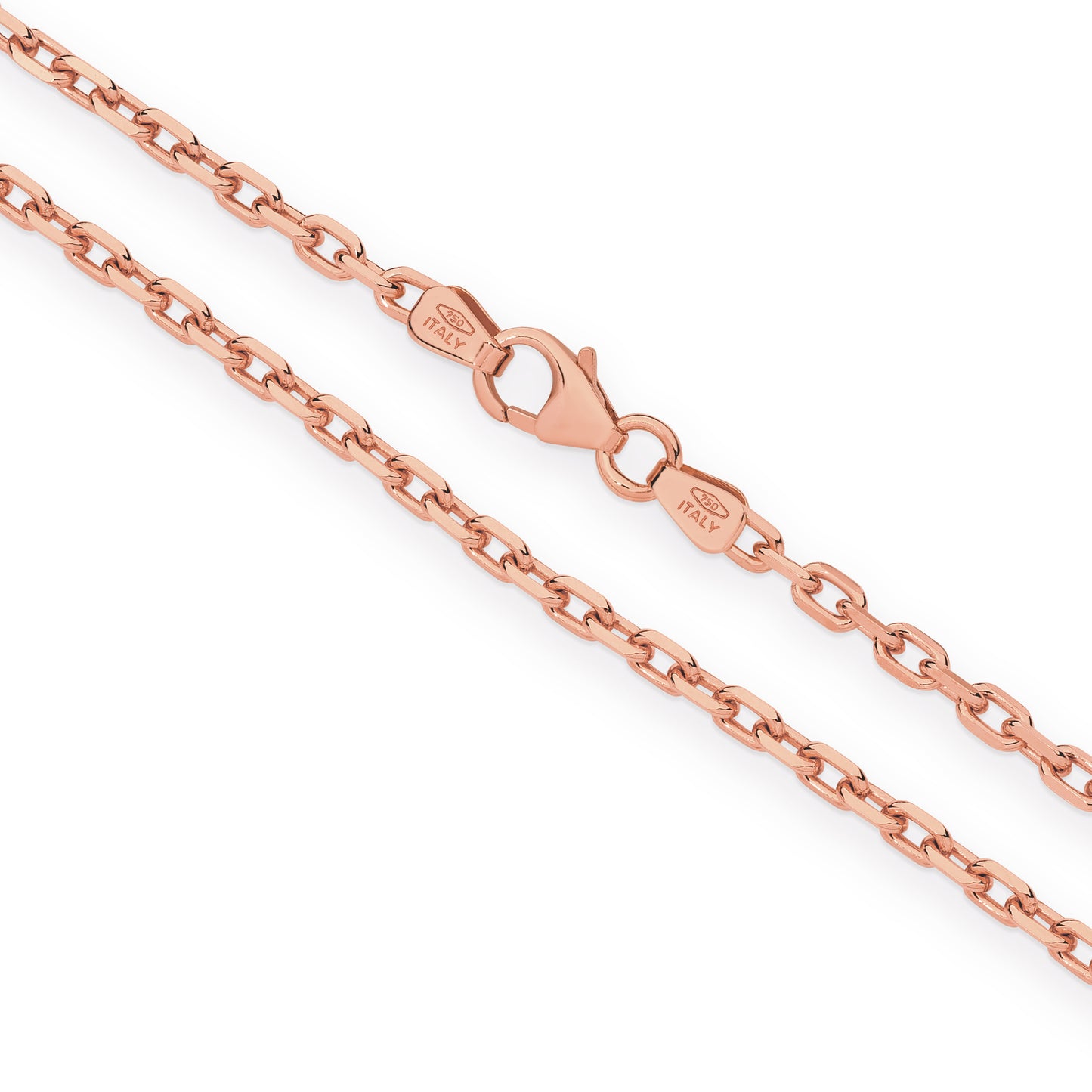 Gold Diamond Cut Anchor Chain 2.2mm