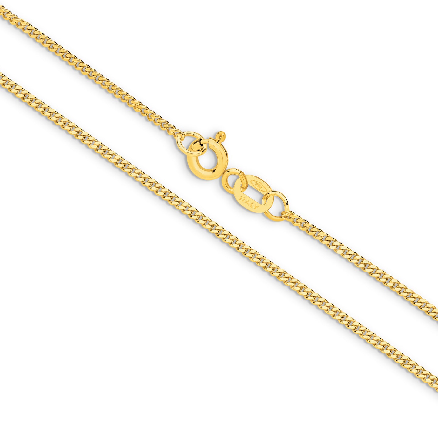 Gold Diamond Cut Curb 1.4mm
