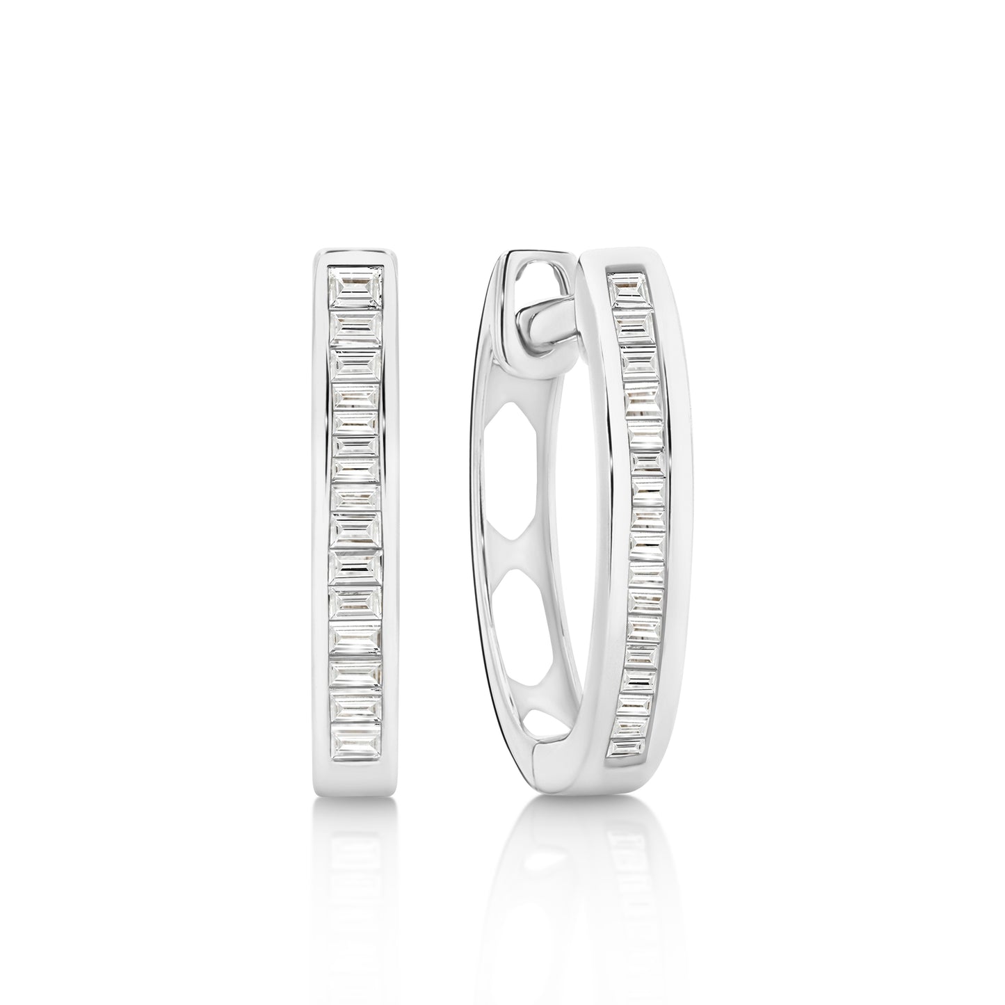 Hoop Earrings 0.1ct Solid Gold — main view