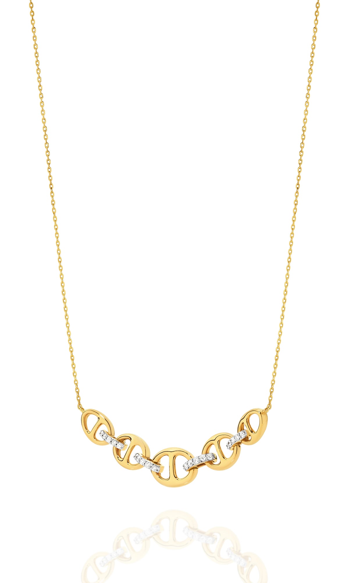 Necklace  0.12ct Solid Yellow Gold — main view