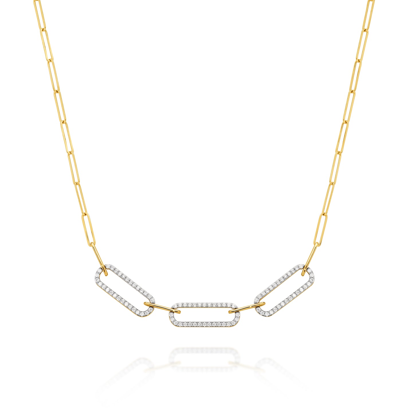 Necklace 0.7ct Solid Gold — main view 2