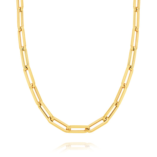 Paperclip Chain - 50cm Solid 18ct Yellow Gold — main view
