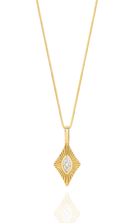 Pendant 0.11ct Solid Yellow Gold — main view