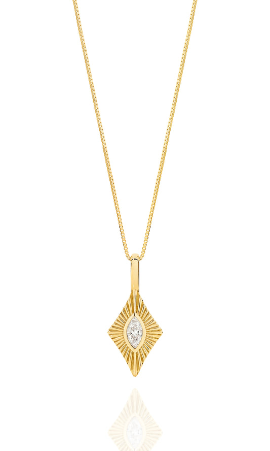 Pendant 0.11ct Solid Yellow Gold — main view