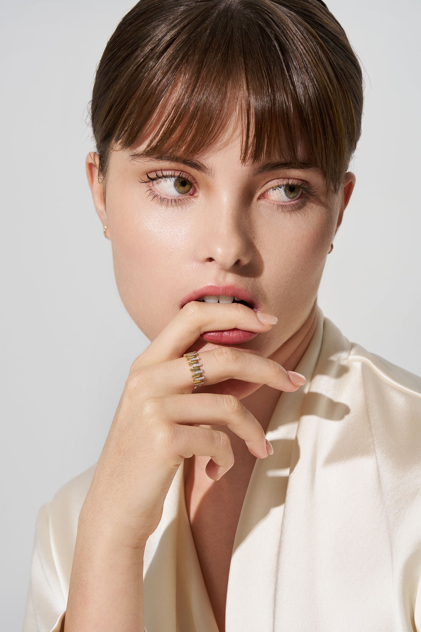Ring 0.14ct Solid Yellow Gold — front view