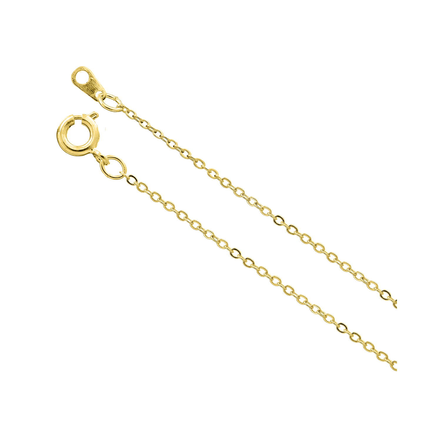Yellow Gold Hollow Diamond Cut Rope 2.1mm