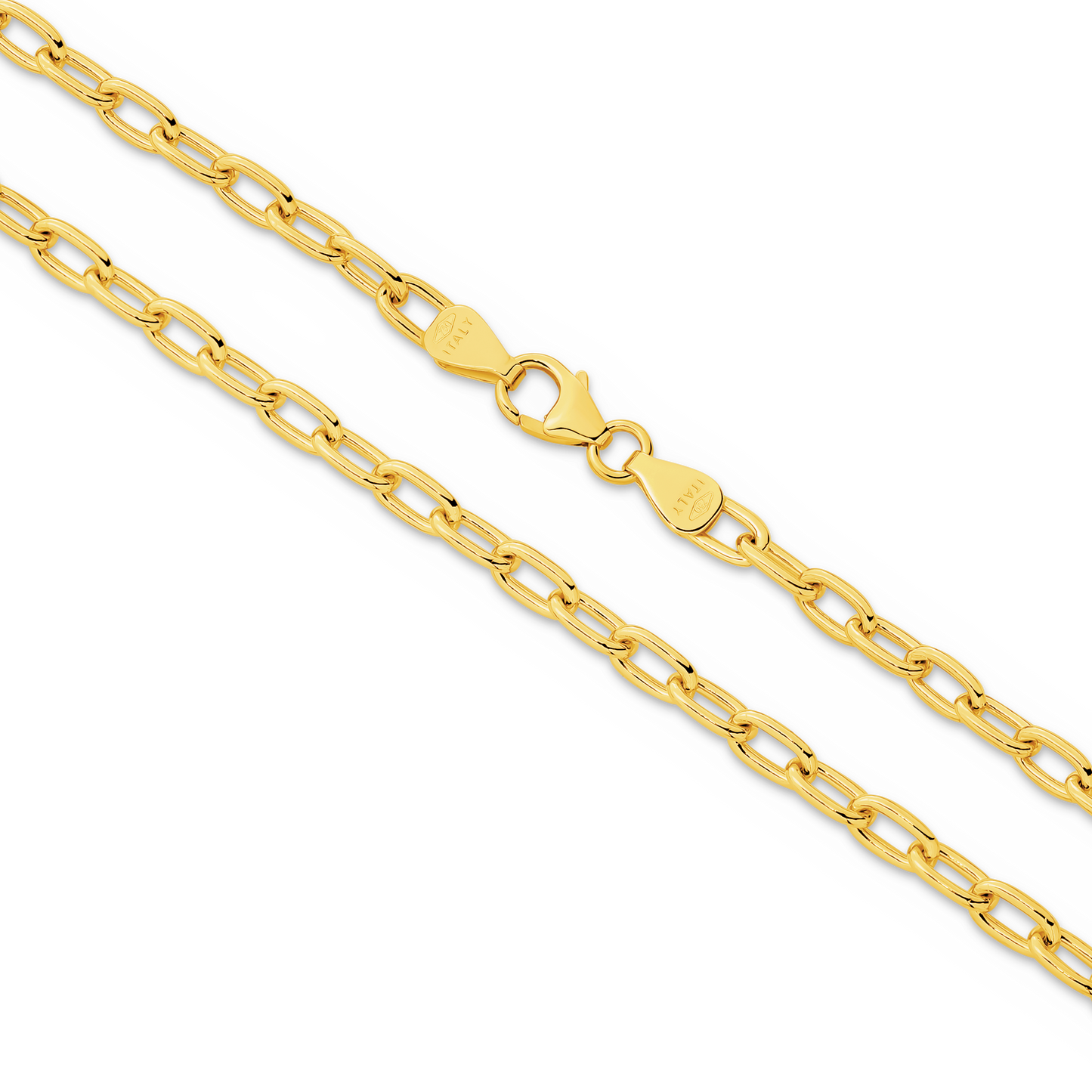 Yellow Gold Paper Clip 3.6mm