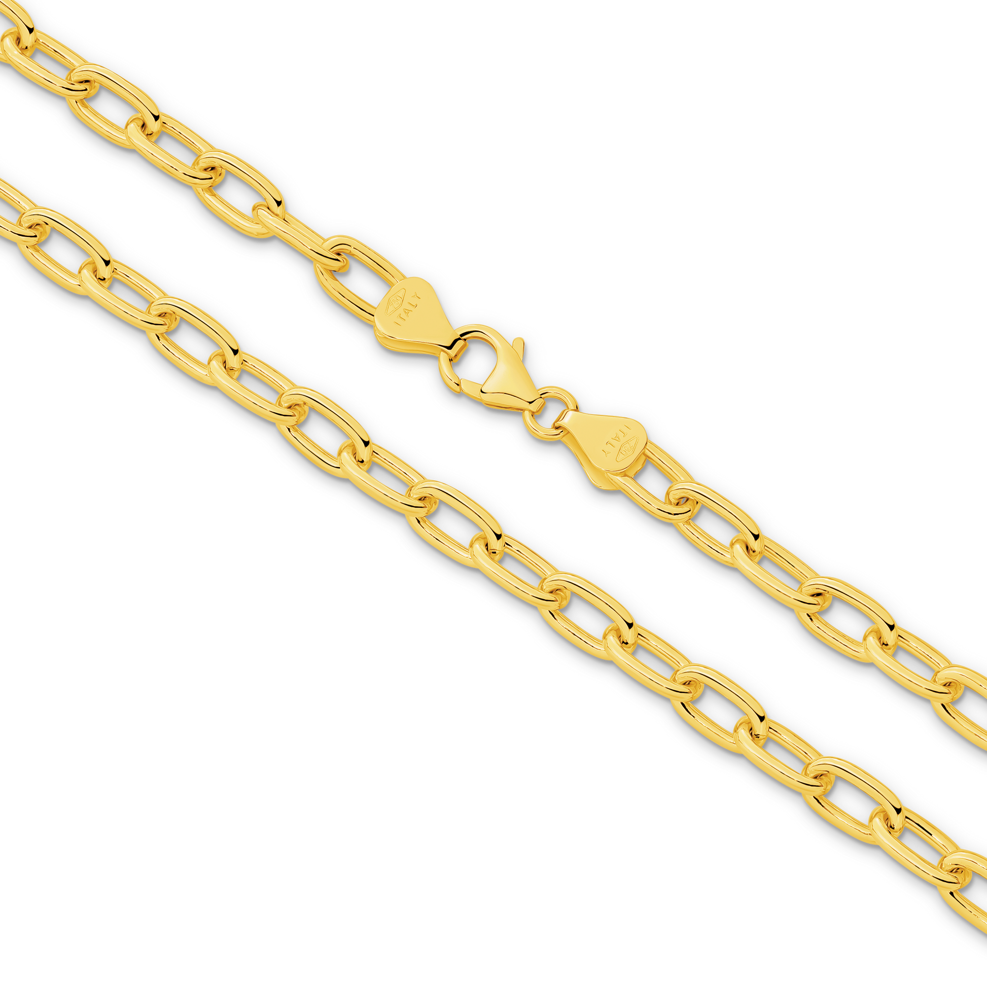 Yellow Gold Paper Clip 5.4mm