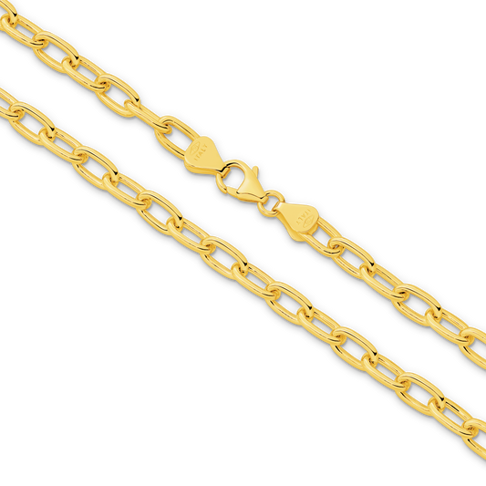 Yellow Gold Paper Clip 5.4mm